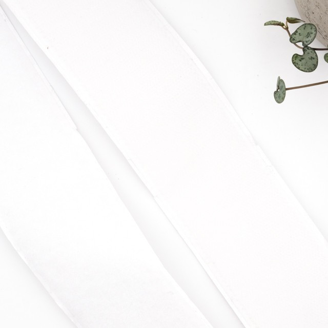 20mm White Hook-and-Loop Sew-On Tape - Maison Klem